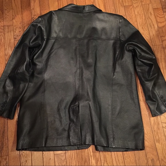 Genuine Men’s Black Leather Jacket - Picture 5 of 6
